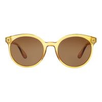 OC.CL.5609-8823.1  Oculos de Sol Masculino Chilli Beans Redondo Marrom Claro -1-